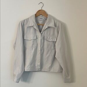 Beige button front jacket